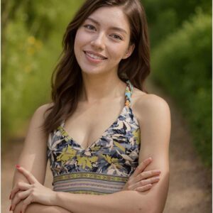 ReversbleTropical Print Halter Crop Top