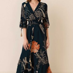 Midnight Bloom Maxi dress