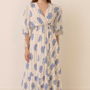 Ivory Breeze Boho Maxi Dress