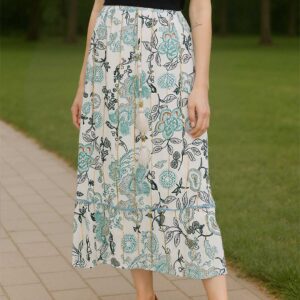 Boho Floral Maxi Skirt