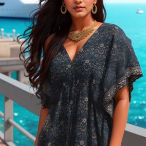 Midnight Mirage Kaftan Dress
