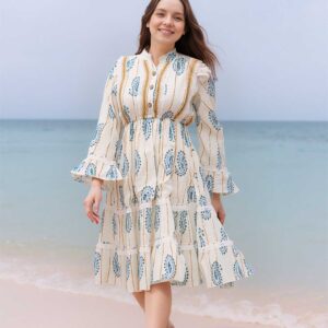 Ivory Breeze Tiered short Dress
