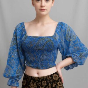 Blue Paisley Charm
