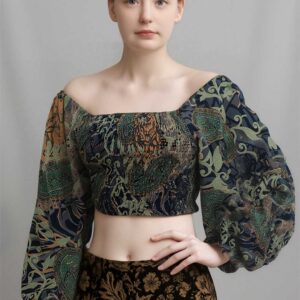 Aurora Drift Smocked top