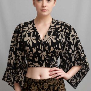 Midnight Bloom Tai Top