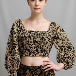 Floral smocked top