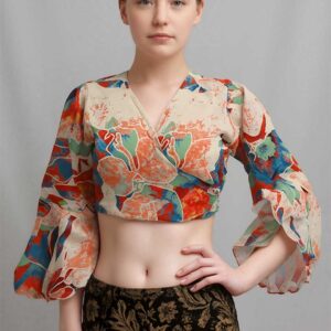 Prism Cascade Wrap top