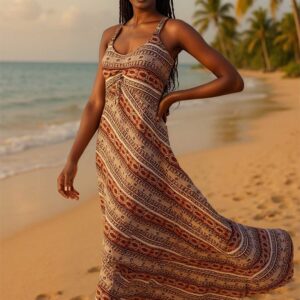 *Bohemian Tassel Maxi Dress