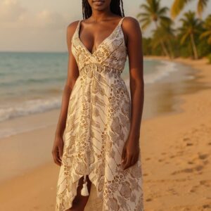 Desert Rose High-Low Maxi Dress