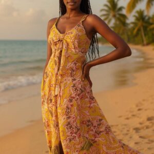 Paisley maxi dress