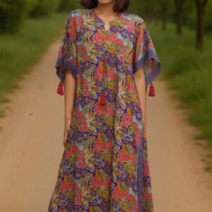 Midnight Mirage maxi Kaftan Dress