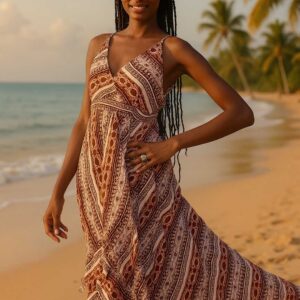 Boho Breeze High-Low Maxi Dress