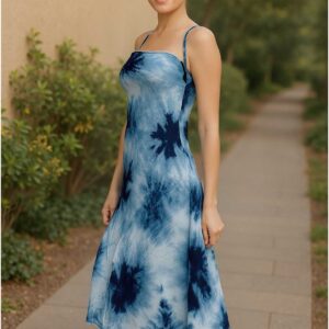 Ocean Mist Tie-Dye Dress
