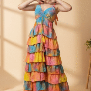 Rainbow Frill Dress