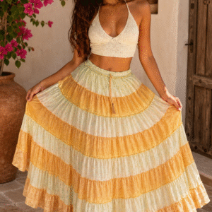 Sunset Sorbet Panel Skirt